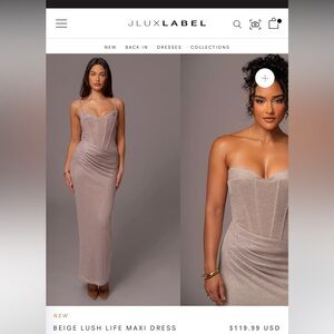 JLUXE BLUSH DRESS